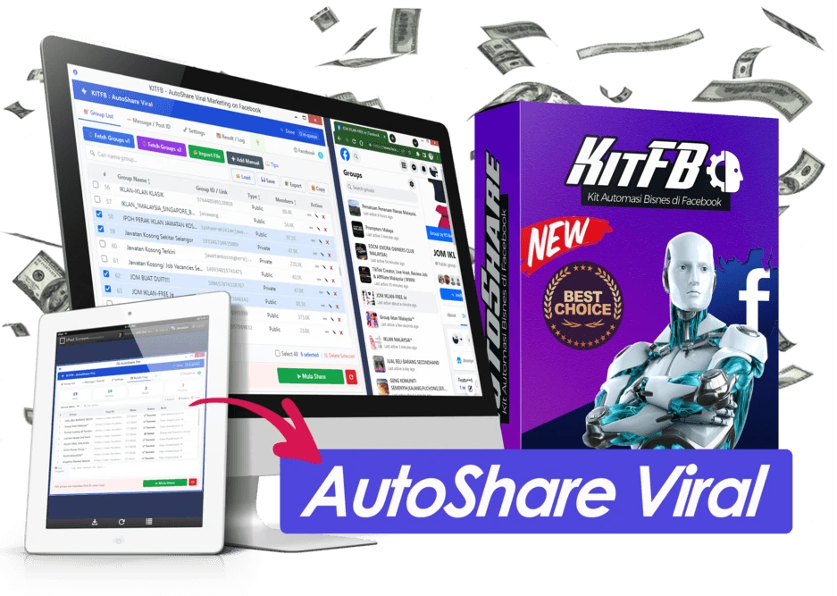 kitfb facebook autoshare viral marketing